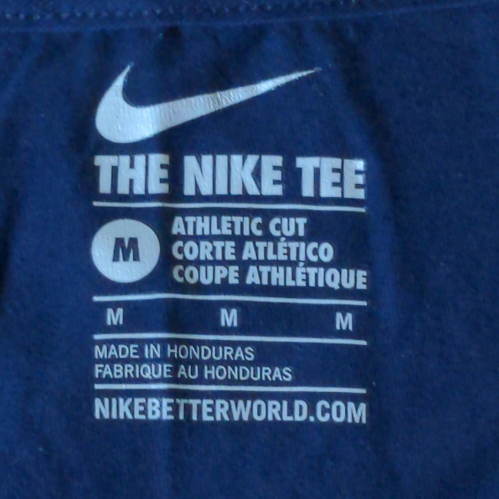 Nike Atlanta Braves Navy Blue T-Shirt Athletic Cut M New - Picture 5 of 15